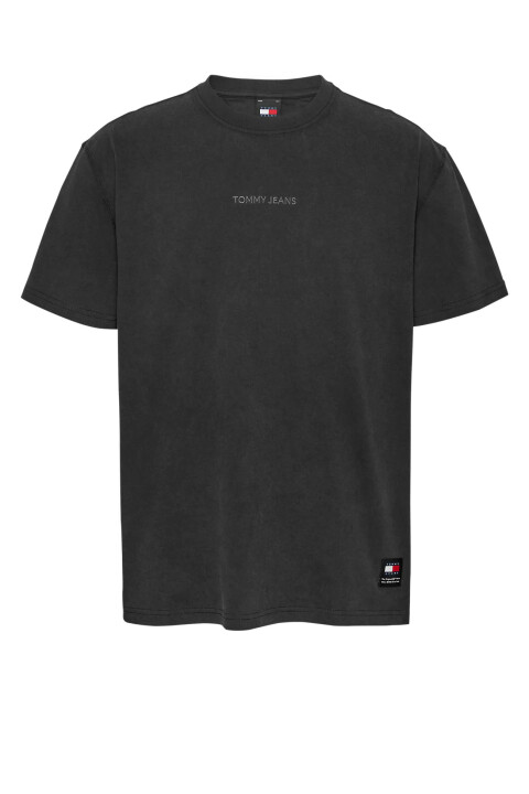 Erkek Klasik T-Shirt - Siyah - Tommy Hilfiger