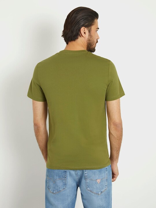 Erkek Küçük Logolu T-shirt - Yeşil - 2