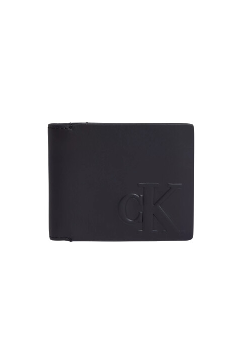 Erkek LOGO EMBOSS BIFOLD Cüzdan-Siyah - CALVIN KLEIN