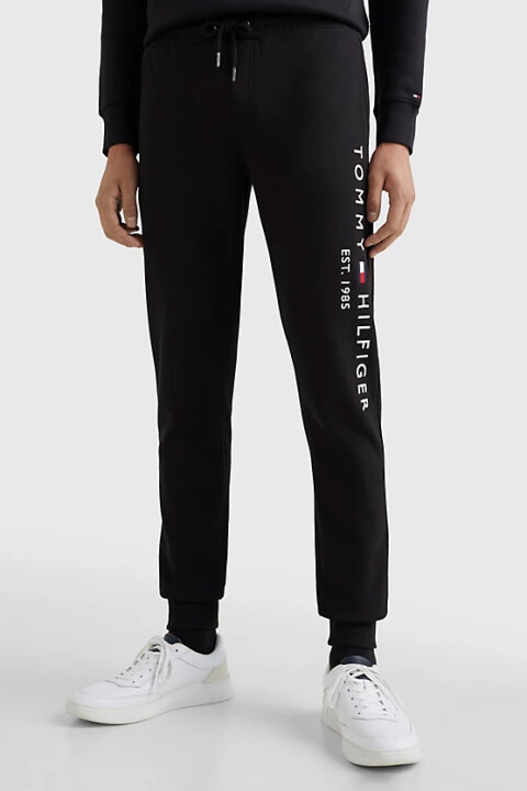 Erkek Logo Nakışlı Jogger Pantolon - Siyah - Tommy Hilfiger