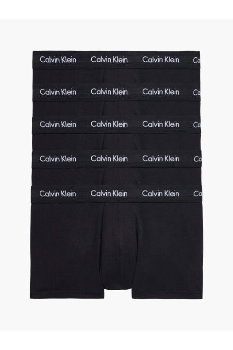 Erkek Low Rıse Trunk 5Li Underwear Boxer - Siyah - CALVIN KLEIN