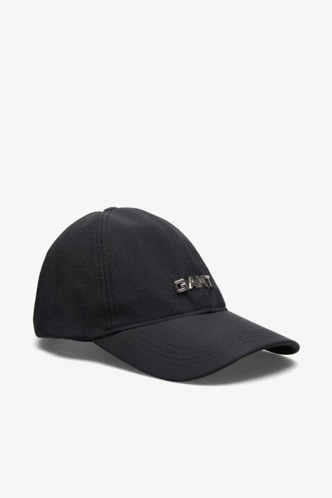 Erkek Metalik Logo Şapka - Siyah - Gant