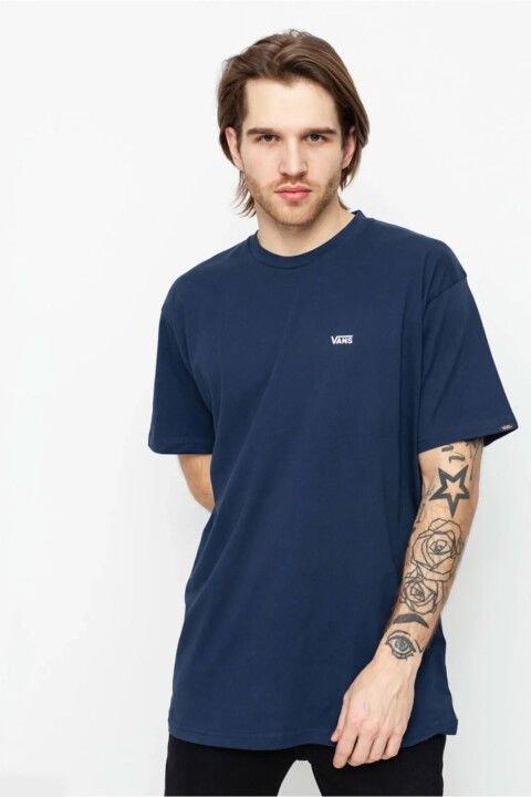 Erkek Mn Left Chest Logo Fit T-Shirt - Lacivert - Vans