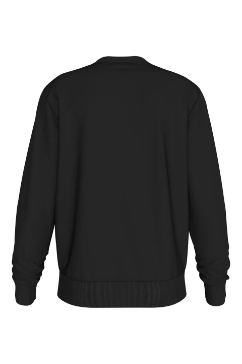 Erkek MONOLOGO CREW NECK Kazak - Siyah - 2