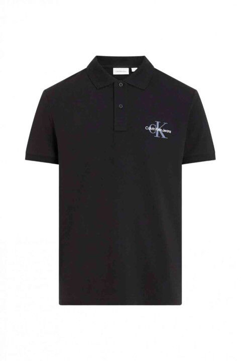 Erkek Monologo Polo T-Shirt - Siyah - Calvin Klein