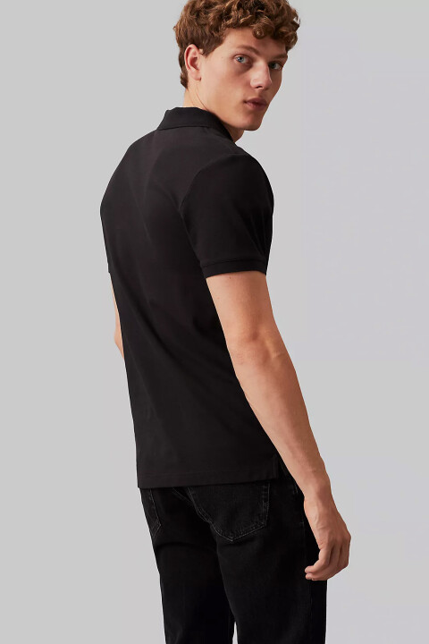 Erkek Monologo Polo T-Shirt - Siyah - 3