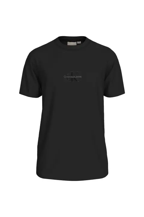 Erkek Monologo T-Shirt - Siyah - 1