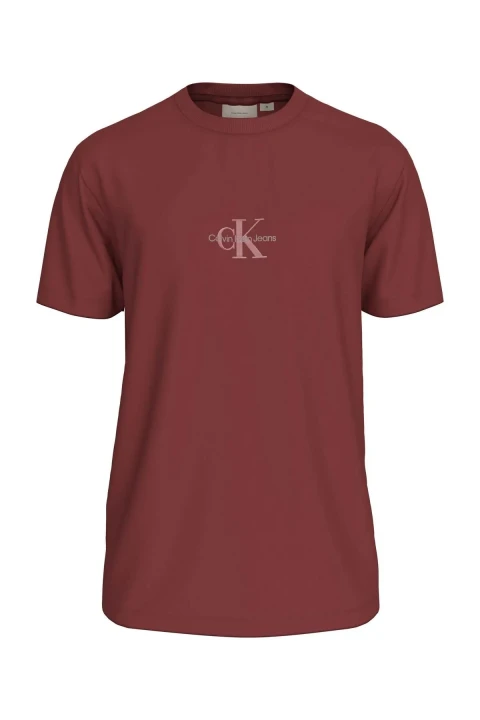 Erkek MONOLOGO TEE T-Shirt - Kırmızı - 1