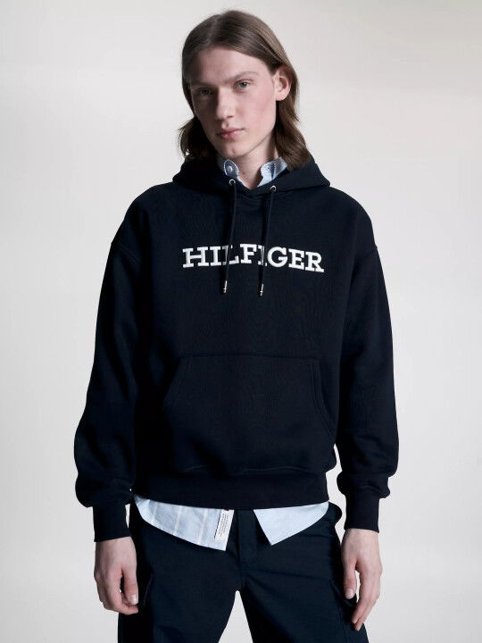 Erkek Monotype Embro Sweatshirt-Lacivert - Tommy Hilfiger