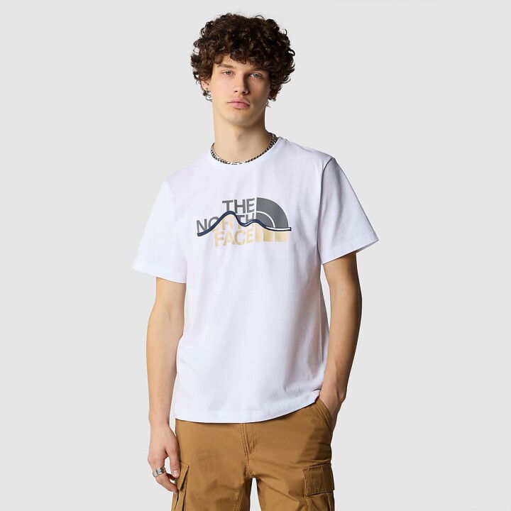 Erkek Mountain Line T-Shirt - Beyaz - The North Face
