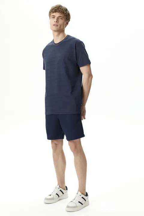 Erkek Nautica Classic Fit Bermuda - Lacivert - 1