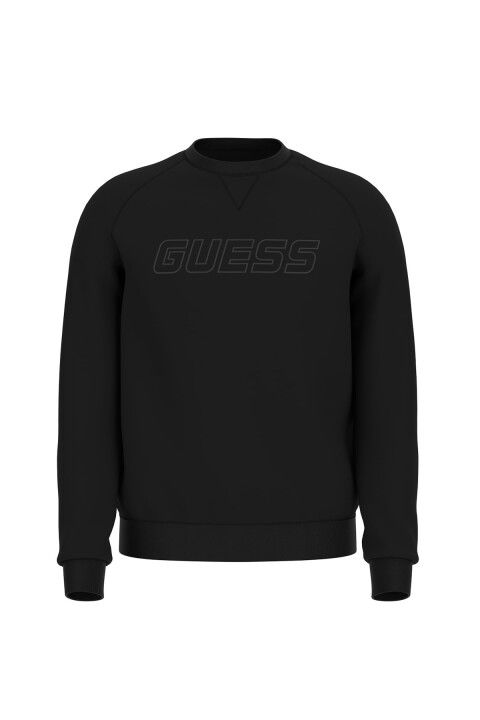 Erkek New Aldwin CN Sweatshirt - Siyah - Guess