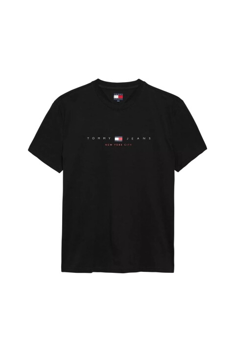 Erkek New York City Logolu T-Shirt - Siyah - Tommy Hilfiger