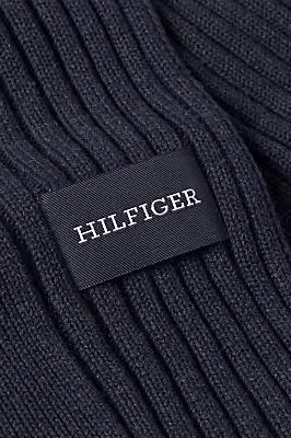 Erkek Pamuklu Atkı - Lacivert - Tommy Hilfiger