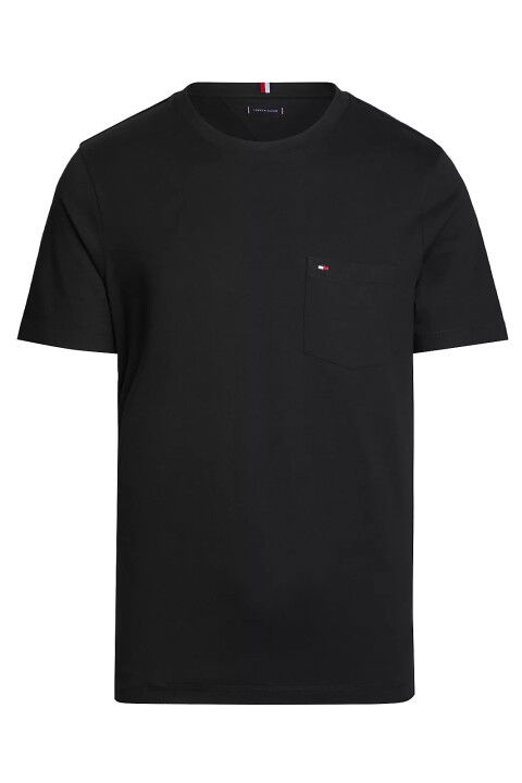 Erkek Pocket Tee T-Shirt-Siyah - Tommy Hilfiger