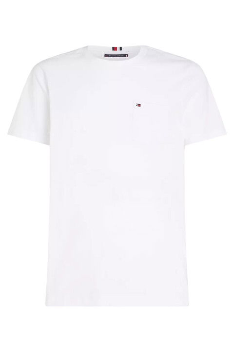 Erkek Pocket Tee T-Shirts-Beyaz - Tommy Hilfiger
