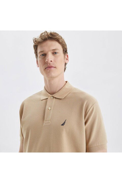 Erkek Polo Yaka T-Shirt - Bej - NAUTICA