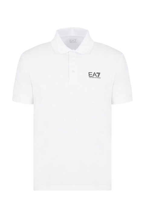 Erkek Polo Yaka T-Shirt - Beyaz - EA7