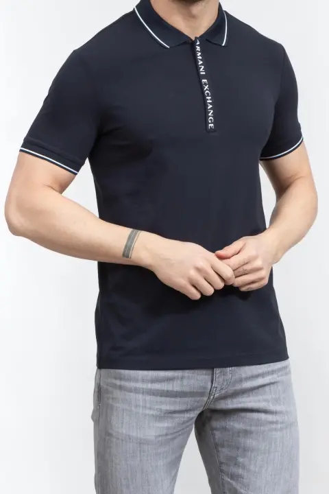 Erkek Polo Yaka T-Shirt - Lacivert - 2