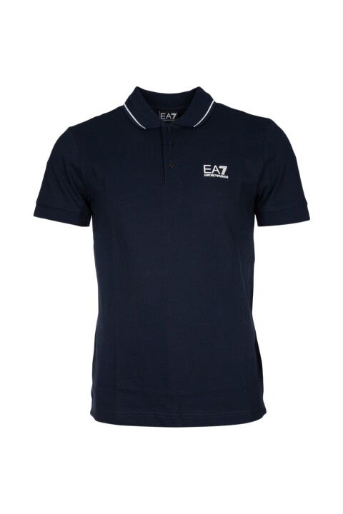 Erkek Polo Yaka T-Shirt - Lacivert - EA7