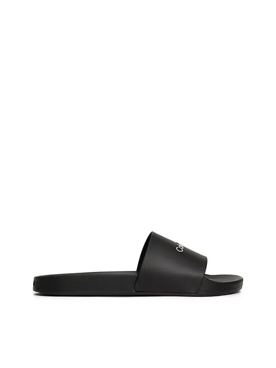 Erkek Pool Slıde Rubber Terlik-Siyah - CALVIN KLEIN