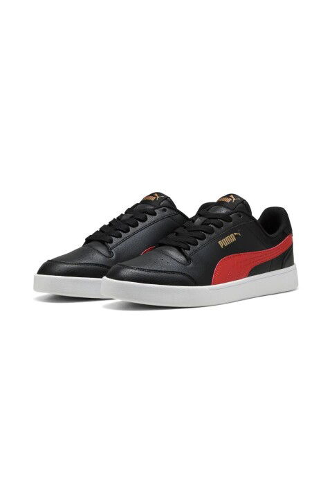 Erkek Puma Shuffle Günlük Sneaker - Siyah / Kırmızı - PUMA
