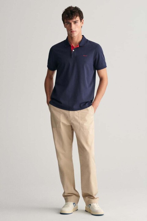 Erkek Regular Fit Logolu Polo - Lacivert - 3