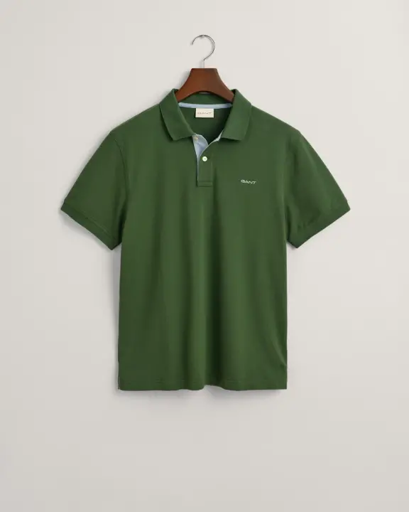 Erkek Regular Fit Logolu Polo - Yeşil - 4