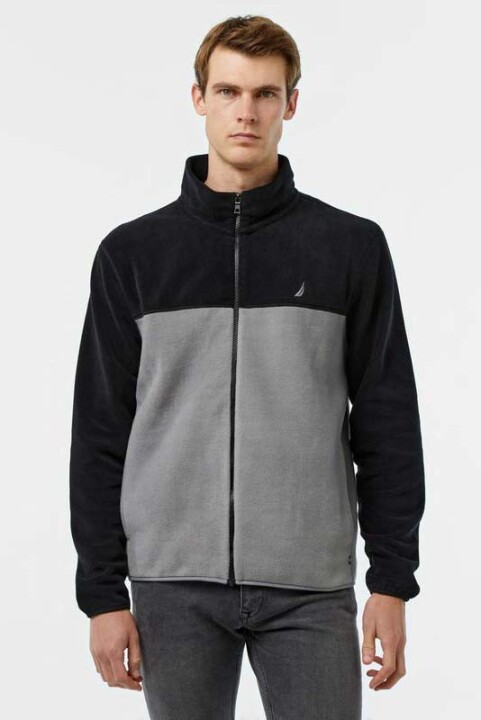 Erkek Regular Fit Polar Sweatshirt - Siyah - 6