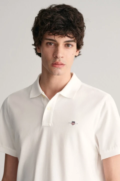 Erkek Regular Fit Polo T-Shirt - Beyaz - 4