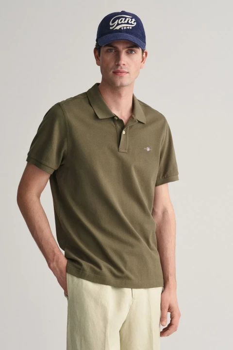 Erkek Regular Fit Polo T-Shirt - Yeşil - 1