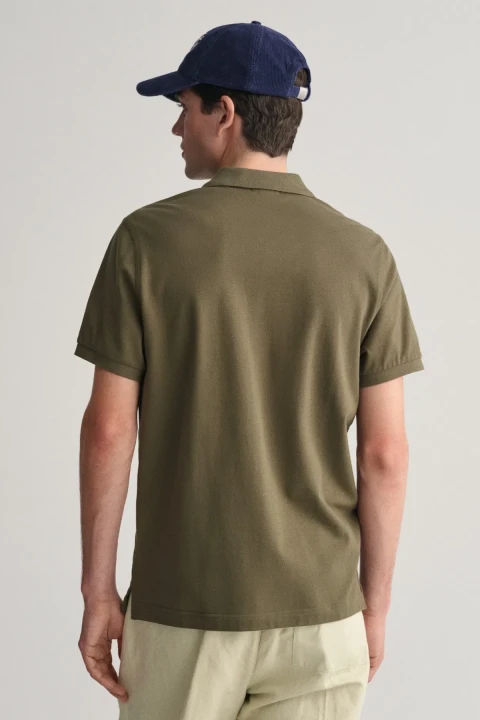 Erkek Regular Fit Polo T-Shirt - Yeşil - 3