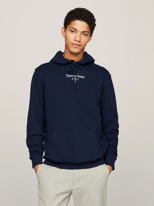 Erkek Regular Fit Sweatshirt-Mavi - Tommy Hilfiger