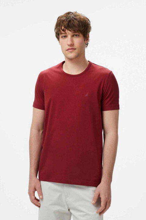 Erkek Regular Fit T-Shirt - Kırmızı - Nautica