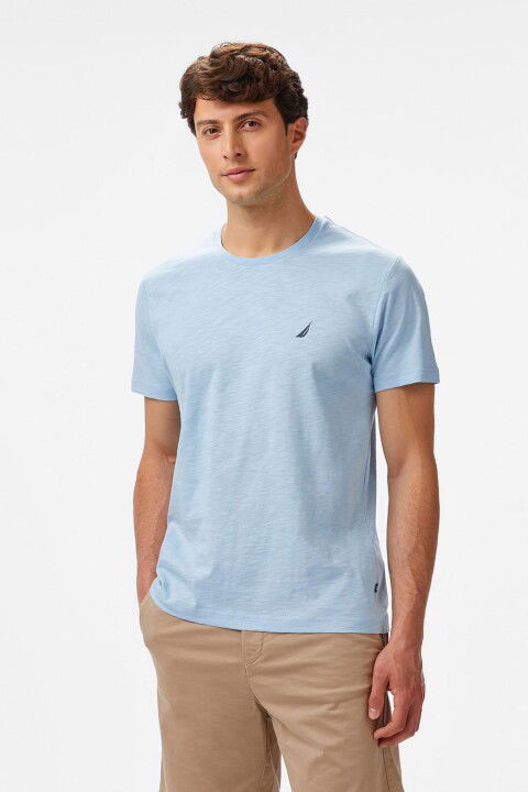 Erkek Regular Fit T-Shirt - Mavi - Nautica