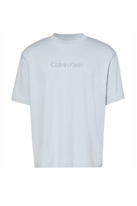 Erkek Relaxed Fit Logo Nakışlı T-Shirt - Mavi - Calvin Klein