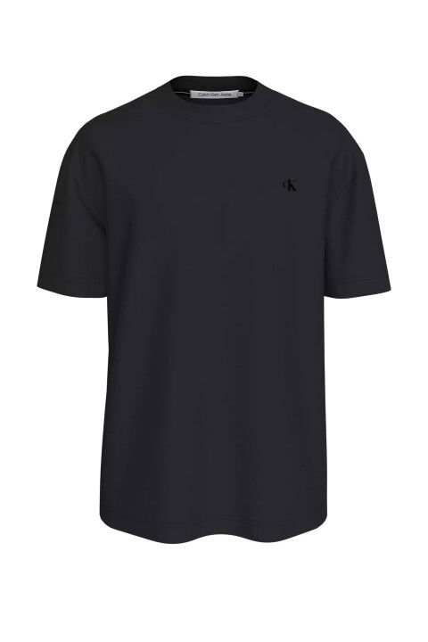 Erkek Renk Bloklu T-Shirt - Siyah - Calvin Klein