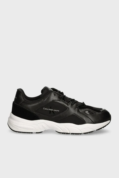 Erkek RETRO TENNIS LOW LACEUP MTL Sneaker Ayakkabı - Siyah - 1