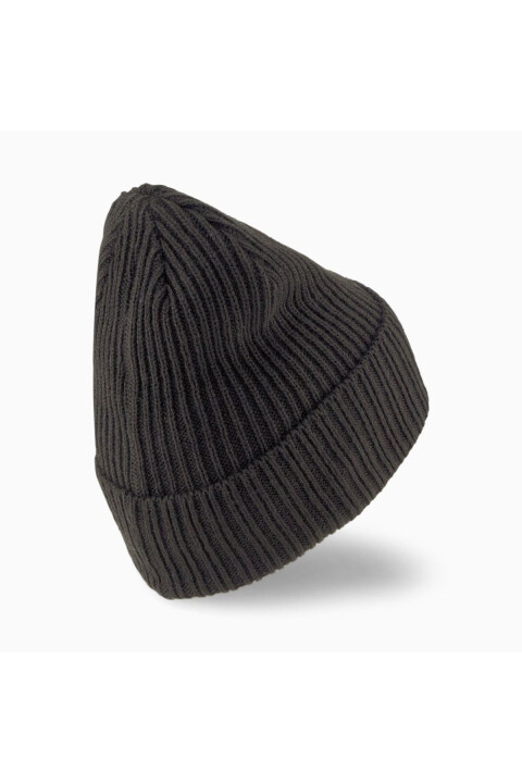 Erkek Ribbed Classic Cuff Beanie - Siyah - 2