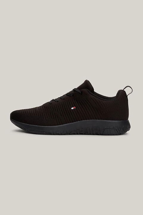Erkek Sıgnature Th Spor Ayakkabı - Siyah - Tommy Hilfiger
