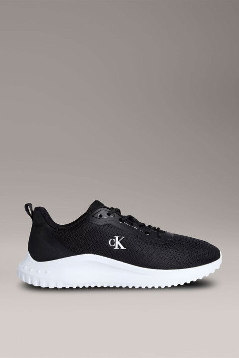 Erkek Siyah EVA Runner Mesh Sneaker Spor Ayakkabı - Siyah - Calvin Klein