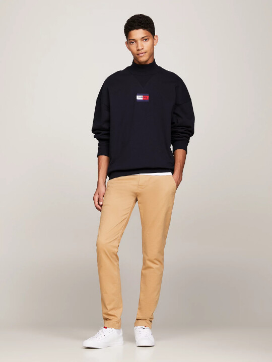 Erkek Slim Fit Chino Pantolon-Bej - Tommy Hilfiger