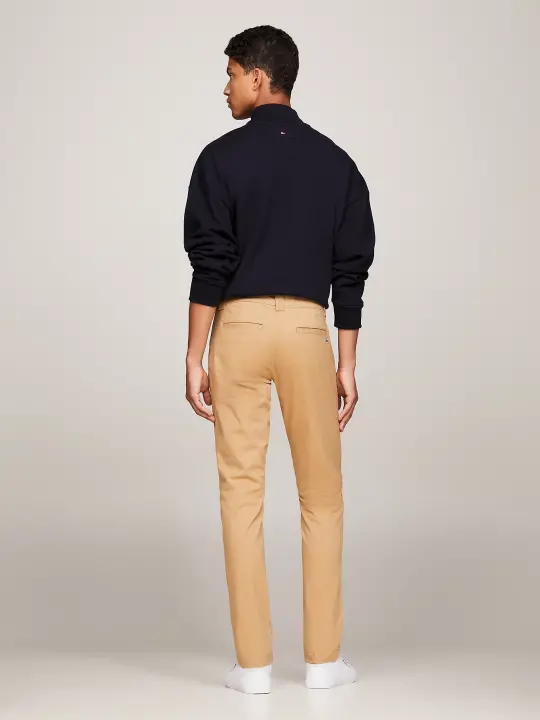 Erkek Slim Fit Chino Pantolon-Bej - 3