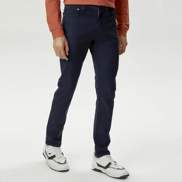 Erkek Slim Fit Pantolon - Lacivert - 2