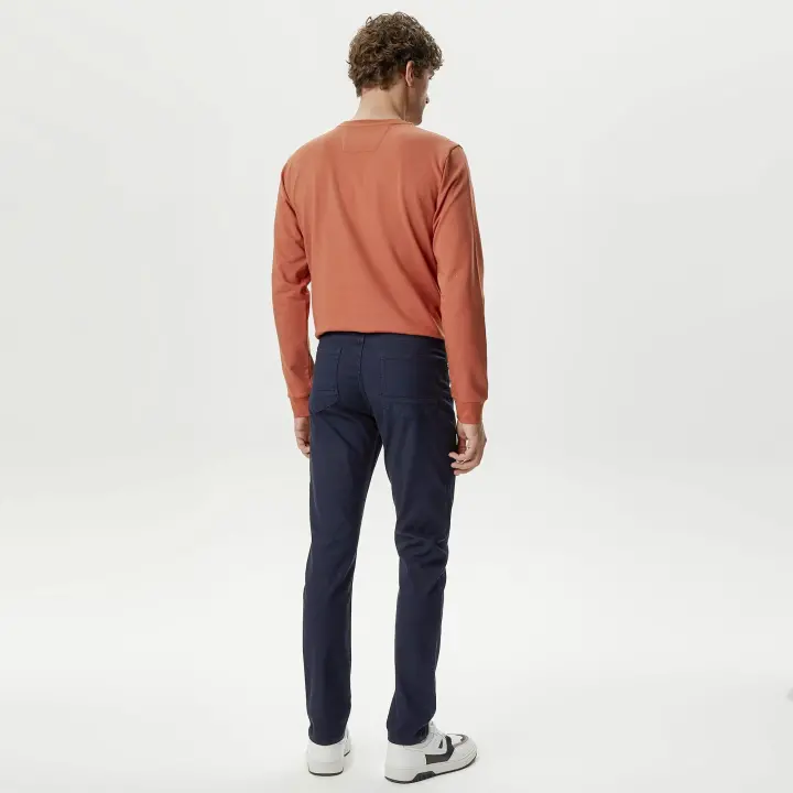 Erkek Slim Fit Pantolon - Lacivert - 4