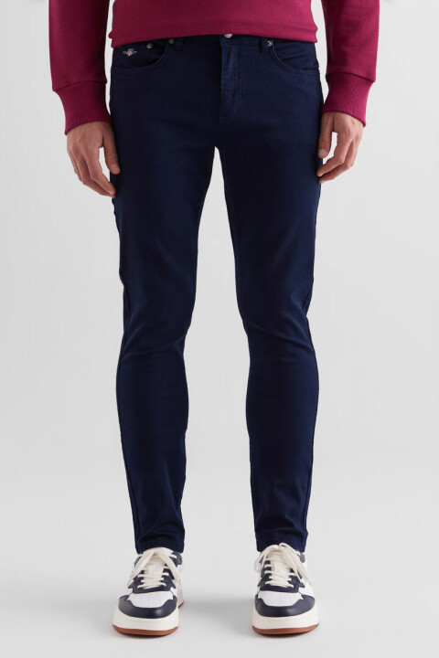 Erkek Slim Fit Pantolon - Lacivert - Gant