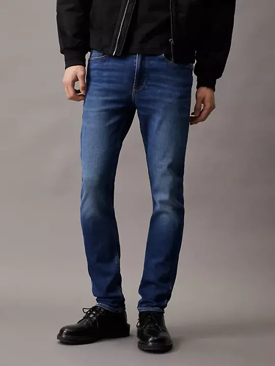 Erkek SLIM TAPER Jean Pantolon - Lacivert - 1