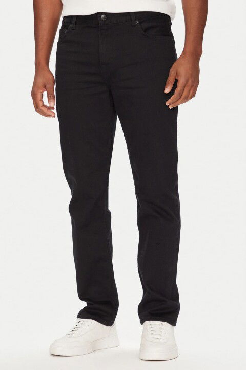 Erkek Straight Denton Jeans - Siyah - Tommy Hilfiger