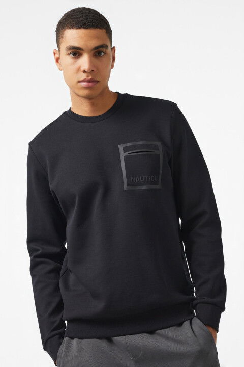 Erkek Sweatshirt - Siyah - NAUTICA