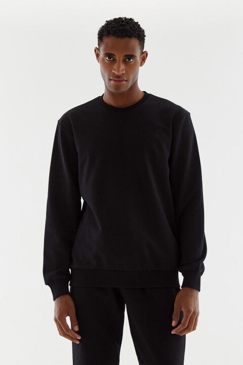 Erkek Sweatshirt - Siyah - BENETTON